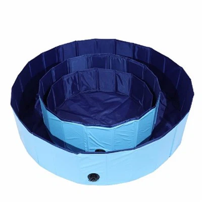 Kleine zusammenklappbare Haustier-Poolbadewanne